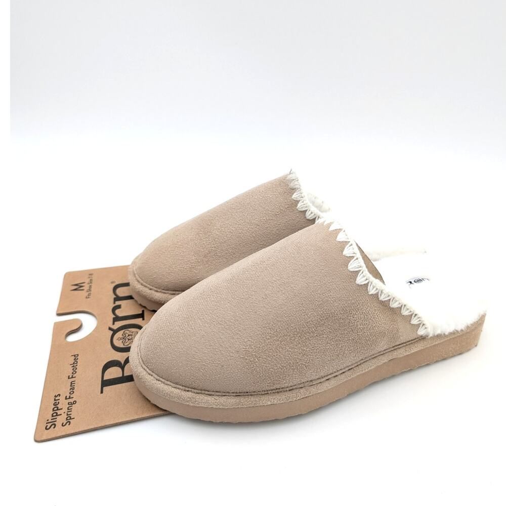 Born Spring Form Indoor Outdoor Comfort Slippers Women's Tan Size US7-8